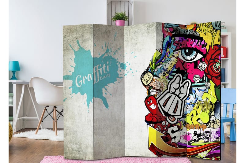 Rumsavdelare Graffiti Beauty 225x172 - Artgeist sp. z o. o. - Inredning & dekor - Dekor & inredningsdetaljer - Rumsavdelare