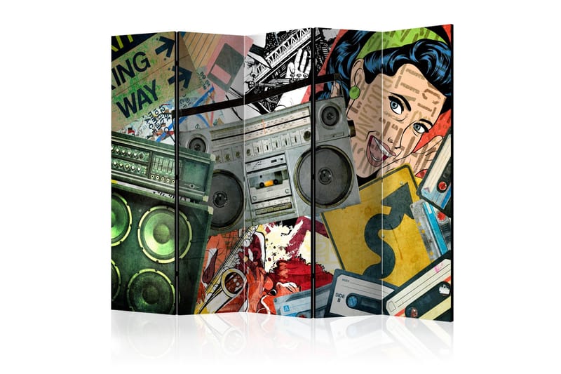 Rumsavdelare - Graffiti girl II 225x172, Artgeist sp. z o. o.