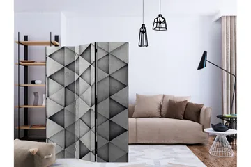 Rumsavdelare - Grey Triangles 135x172 - Artgeist sp. z o. o. - Inredning & dekor - Dekor & inredningsdetaljer - Rumsavdelare
