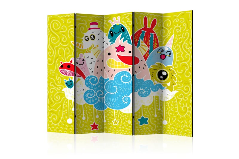 RUMSAVDELARE Happy Creatures II 225x172 cm - Artgeist sp. z o. o. - Inredning & dekor - Dekor & inredningsdetaljer - Rumsavdelare