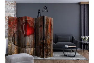 Rumsavdelare - Heart on wooden background II 225x172 - Artgeist sp. z o. o. - Inredning & dekor - Dekor & inredningsdetaljer - Rumsavdelare