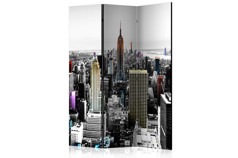 RUMSAVDELARE Iridescent Skyscrapers 135x172 cm - Artgeist sp. z o. o. - Inredning & dekor - Dekor & inredningsdetaljer - Rumsavdelare