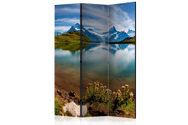 RUMSAVDELARE Lake with Mountain Reflection 135x172 cm - Artgeist sp. z o. o. - Inredning & dekor - Dekor & inredningsdetaljer - Rumsavdelare