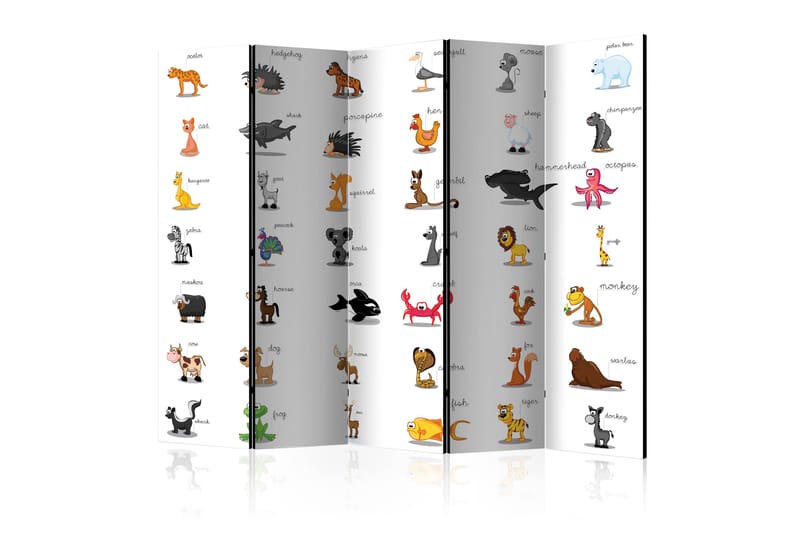 RUMSAVDELARE Learning by Playing Animals II 225x172 cm - Artgeist sp. z o. o. - Inredning & dekor - Dekor & inredningsdetaljer - Rumsavdelare