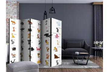 Rumsavdelare Learning by Playing Animals II 225x172 cm - Artgeist sp. z o. o. - Inredning & dekor - Dekor & inredningsdetaljer - Rumsavdelare