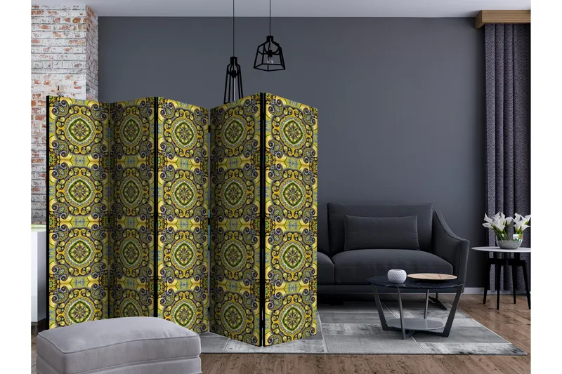 Rumsavdelare Malachite Mosaic II 225x172 cm - Artgeist sp. z o. o. - Inredning & dekor - Dekor & inredningsdetaljer - Rumsavdelare