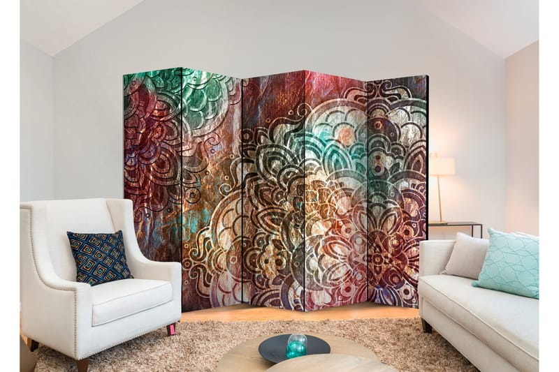 Rumsavdelare Mandala: Copper Garden II 225x172 cm, Artgeist sp. z o. o.