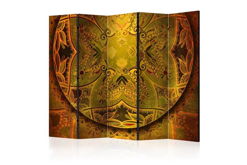RUMSAVDELARE Mandala: Golden Power II 225x172 cm - Artgeist sp. z o. o. - Rumsavdelare