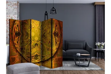 Rumsavdelare - Mandala: Golden Poem II 225x172 - Artgeist sp. z o. o. - Inredning & dekor - Dekor & inredningsdetaljer - Rumsavdelare