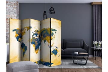 Rumsavdelare - Map of the World - Sun and sky II 225x172 - Artgeist sp. z o. o. - Inredning & dekor - Dekor & inredningsdetaljer - Rumsavdelare