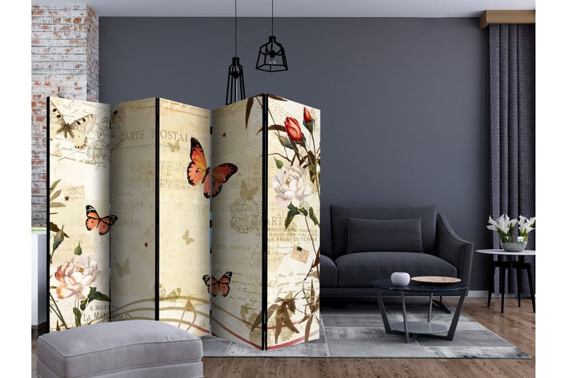Rumsavdelare - Melodies of butterflies II 225x172 - Artgeist sp. z o. o. - Inredning & dekor - Dekor & inredningsdetaljer - Rumsavdelare
