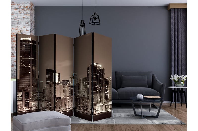 Rumsavdelare Miami in Sepia II 225x172 cm - Artgeist sp. z o. o. - Inredning & dekor - Dekor & inredningsdetaljer - Rumsavdelare