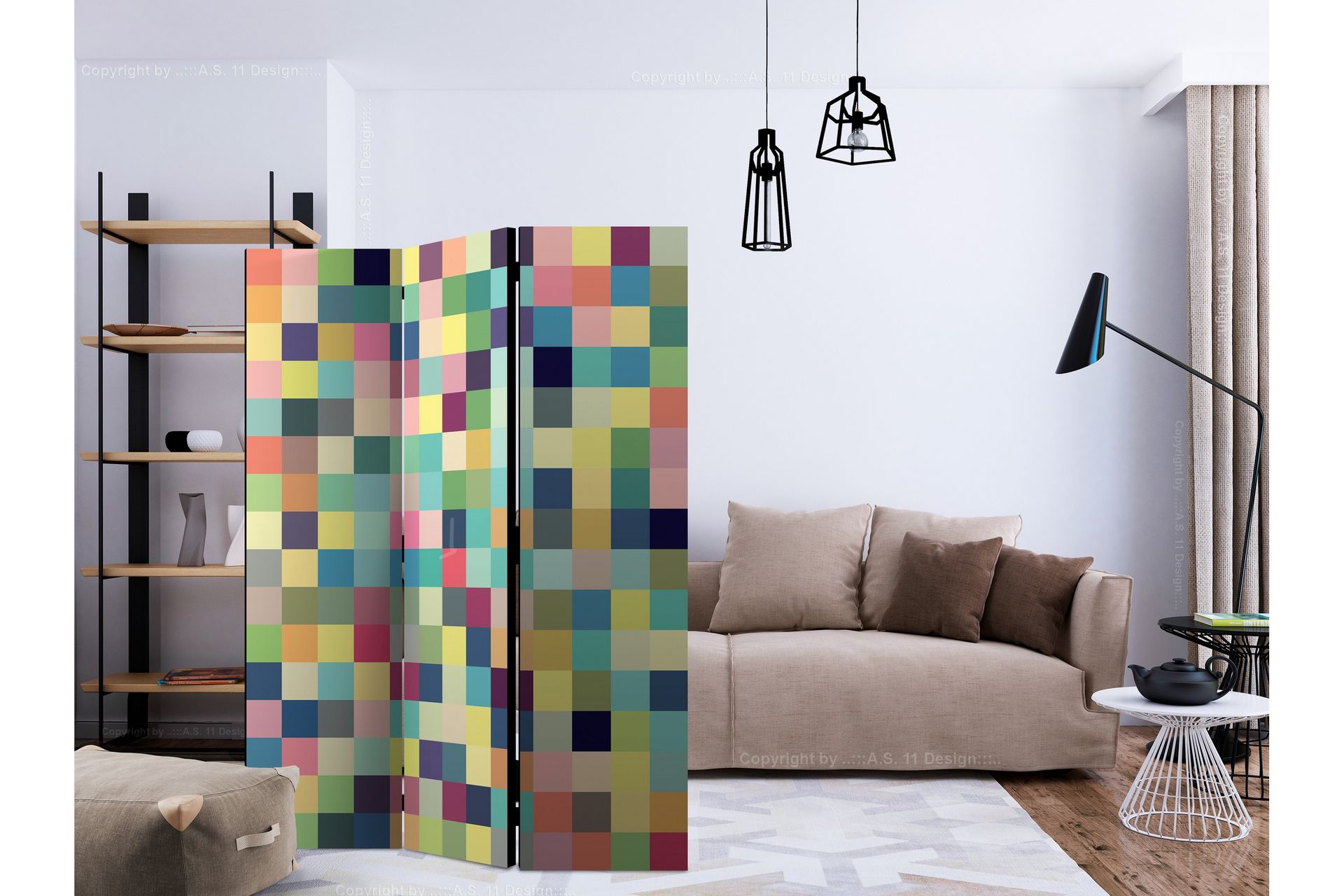 RUMSAVDELARE Millions of Colors 135x172 cm - Artgeist sp. z o. o. - Inredning & dekor - Dekor & inredningsdetaljer - Rumsavdelare