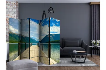 Rumsavdelare - Mountain lake bridge II 225x172 - Artgeist sp. z o. o. - Inredning & dekor - Dekor & inredningsdetaljer - Rumsavdelare