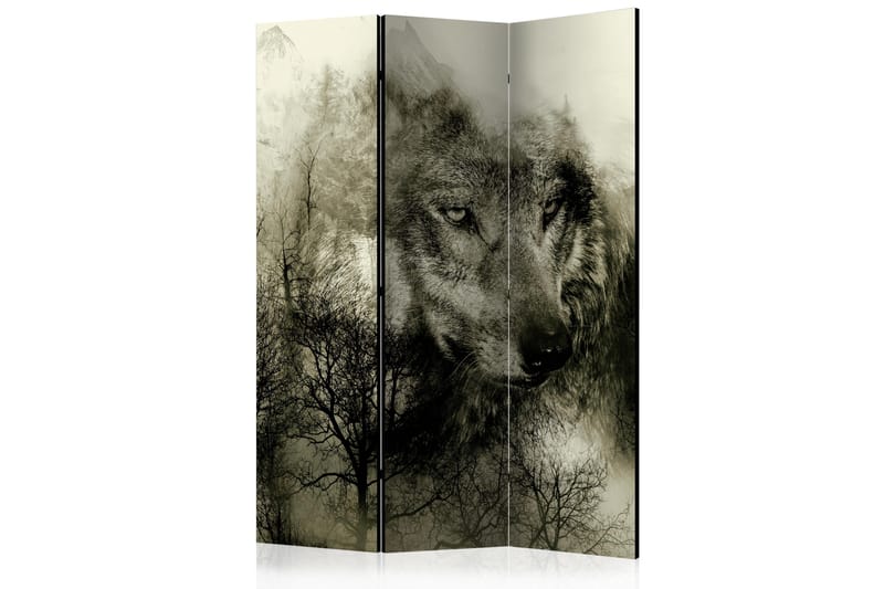 RUMSAVDELARE Mountain Predator Beige 135x172 cm - Artgeist sp. z o. o. - Rumsavdelare