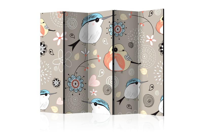 RUMSAVDELARE Natural Pattern with Birds II 225x172 cm - Artgeist sp. z o. o. - Inredning & dekor - Dekor & inredningsdetaljer - Rumsavdelare