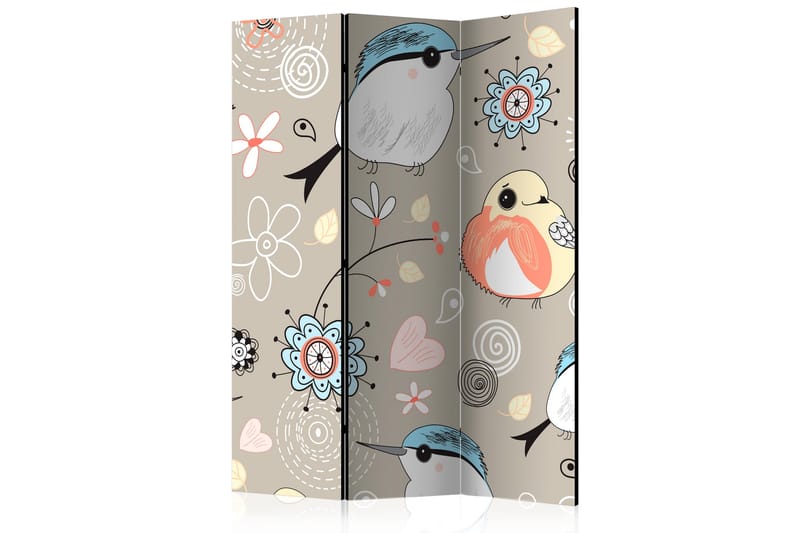 RUMSAVDELARE Natural Pattern with Birds 135x172 cm - Artgeist sp. z o. o. - Inredning & dekor - Dekor & inredningsdetaljer - Rumsavdelare