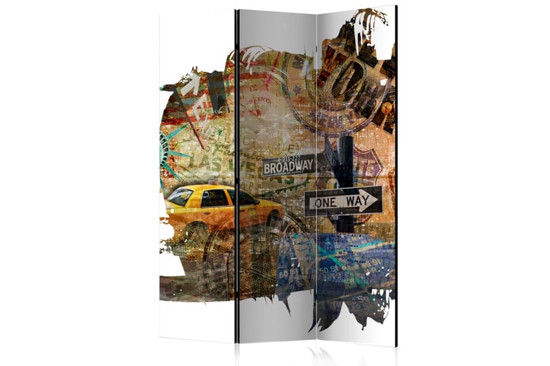RUMSAVDELARE New York Collage 135x172 cm - Artgeist sp. z o. o. - Inredning & dekor - Dekor & inredningsdetaljer - Rumsavdelare