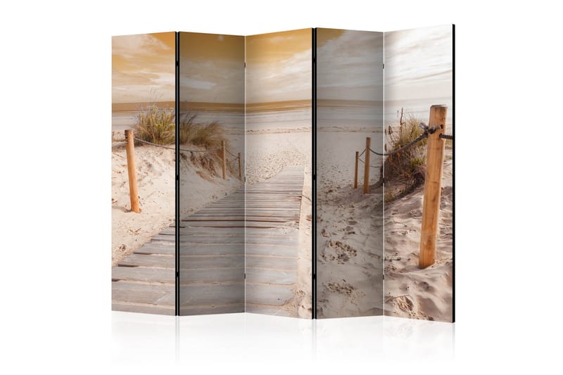 Rumsavdelare - On the beach - sepia II 225x172, Artgeist sp. z o. o.