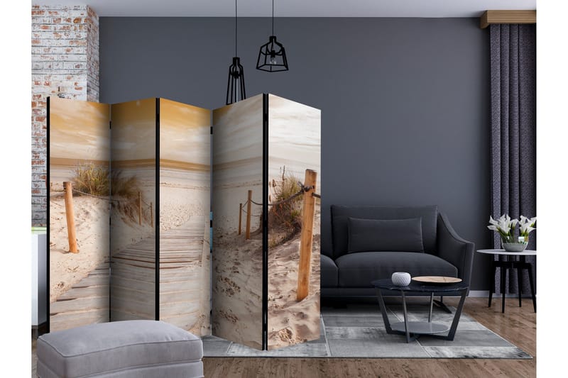 Rumsavdelare - On the beach - sepia II 225x172 - Artgeist sp. z o. o. - Inredning & dekor - Dekor & inredningsdetaljer - Rumsavdelare