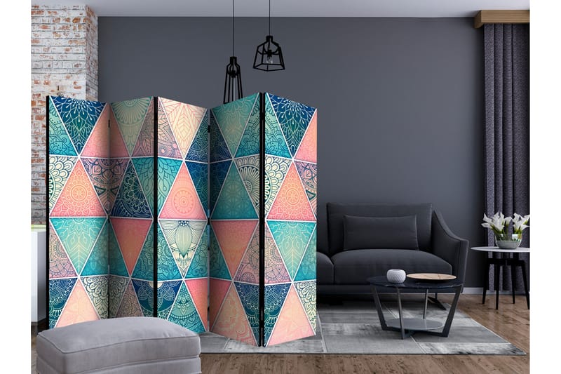 RUMSAVDELARE Oriental Triangles II 225x172 cm - Artgeist sp. z o. o. - Inredning & dekor - Dekor & inredningsdetaljer - Rumsavdelare
