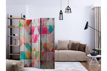 Rumsavdelare - Rainbow Triangles 135x172 - Artgeist sp. z o. o. - Inredning & dekor - Dekor & inredningsdetaljer - Rumsavdelare
