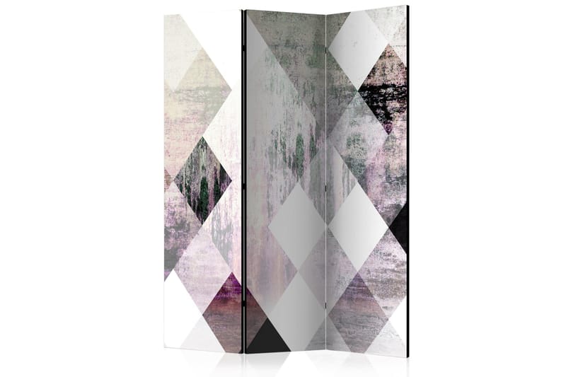 Rumsavdelare Rhombic Chessboard Pink 135x172 cm, Artgeist sp. z o. o.
