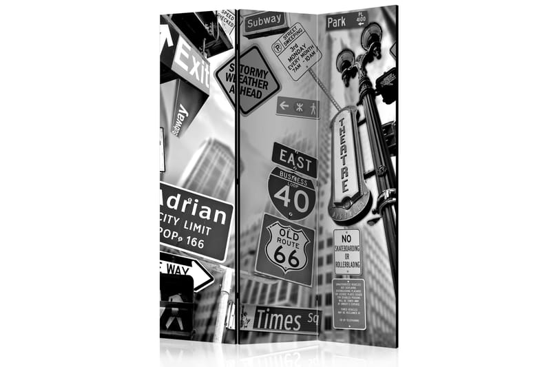 RUMSAVDELARE Roads To Manhattan 135x172 cm - Artgeist sp. z o. o. - Rumsavdelare