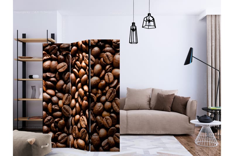 RUMSAVDELARE Roasted Coffee Beans 135x172 cm - Artgeist sp. z o. o. - Inredning & dekor - Dekor & inredningsdetaljer - Rumsavdelare