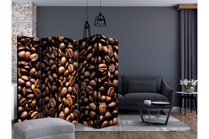 RUMSAVDELARE Roasted Coffee Beans II 225x172 cm - Artgeist sp. z o. o. - Inredning & dekor - Dekor & inredningsdetaljer - Rumsavdelare