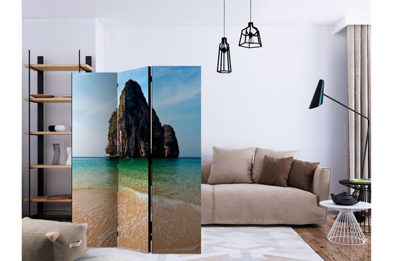 RUMSAVDELARE Rock Formation by Shoreline 135x172 cm - Artgeist sp. z o. o. - Inredning & dekor - Dekor & inredningsdetaljer - Rumsavdelare