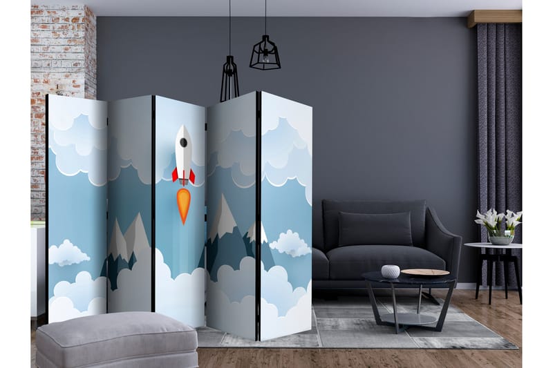 RUMSAVDELARE Rocket in the Clouds II 225x172 cm - Artgeist sp. z o. o. - Inredning & dekor - Dekor & inredningsdetaljer - Rumsavdelare