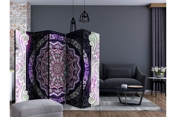 Rumsavdelare - Round Stained Glass (Violet) II 225x172 - Artgeist sp. z o. o. - Inredning & dekor - Dekor & inredningsdetaljer - Rumsavdelare