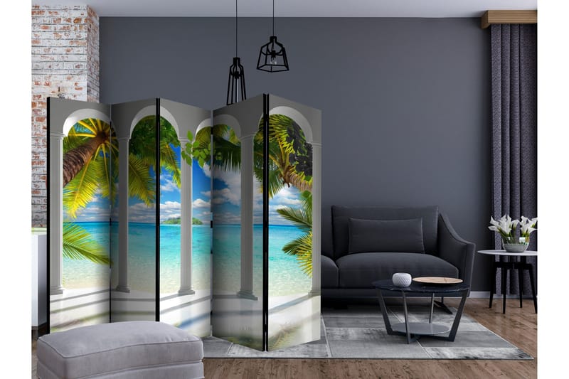 Rumsavdelare - Sea behind Columns II 225x172 - Artgeist sp. z o. o. - Inredning & dekor - Dekor & inredningsdetaljer - Rumsavdelare