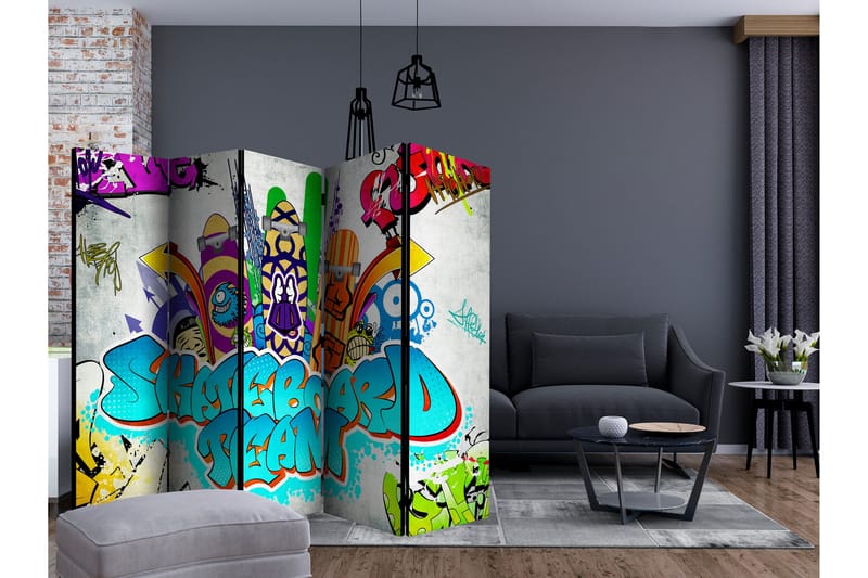 Rumsavdelare - Skateboard team II 225x172 - Artgeist sp. z o. o. - Inredning & dekor - Dekor & inredningsdetaljer - Rumsavdelare