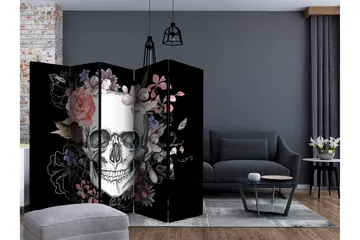 Rumsavdelare - Skull and Flowers II 225x172 - Artgeist sp. z o. o. - Inredning & dekor - Dekor & inredningsdetaljer - Rumsavdelare