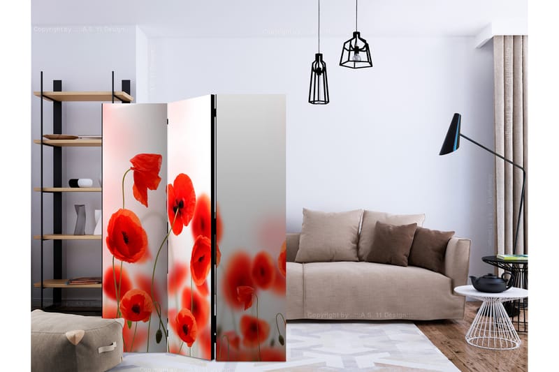 RUMSAVDELARE Sleepy Poppy's Land 135x172 cm - Artgeist sp. z o. o. - Inredning & dekor - Dekor & inredningsdetaljer - Rumsavdelare