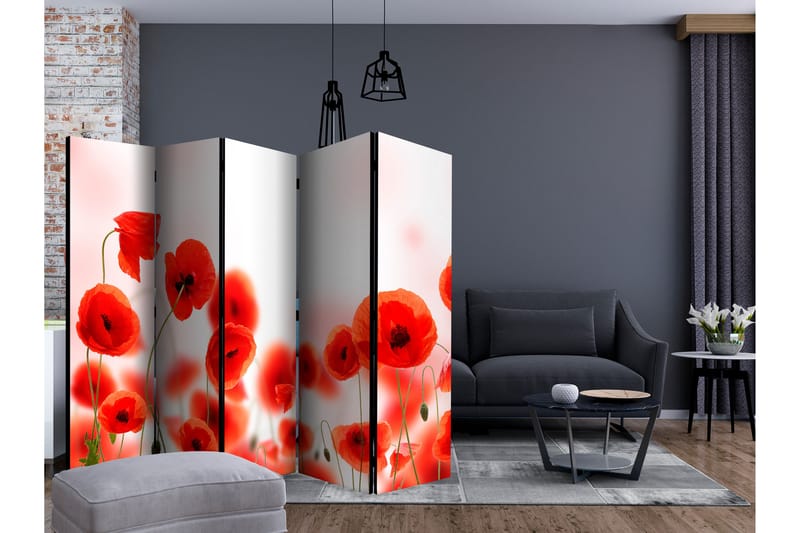 RUMSAVDELARE Sleepy Poppy's Land II 225x172 cm - Artgeist sp. z o. o. - Inredning & dekor - Dekor & inredningsdetaljer - Rumsavdelare
