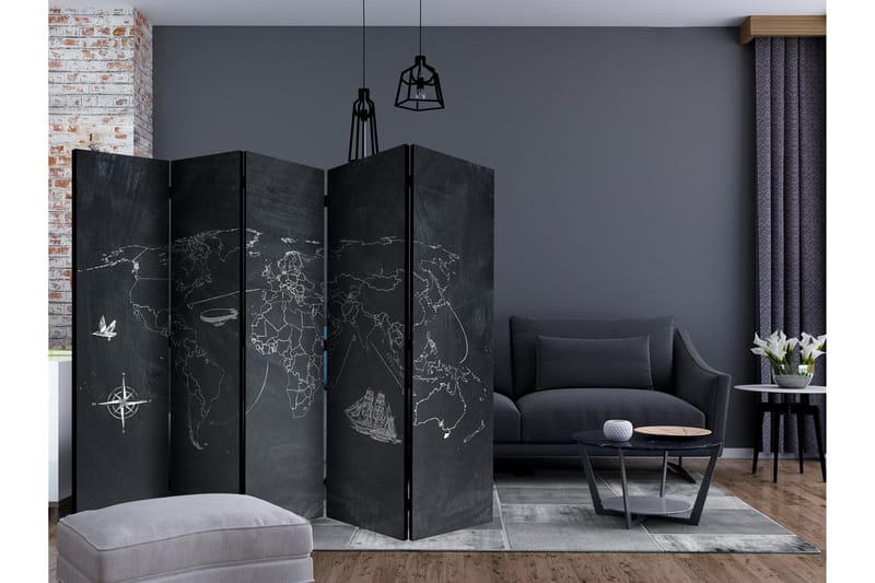 Rumsavdelare - Small travel. Large travel II 225x172 - Artgeist sp. z o. o. - Inredning & dekor - Dekor & inredningsdetaljer - Rumsavdelare