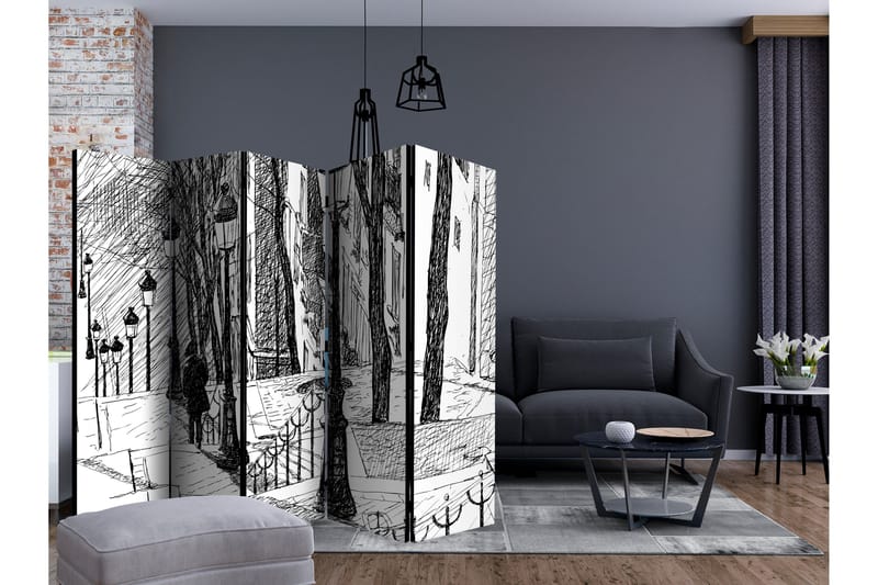 Rumsavdelare - stairs - Montmartre II 225x172 - Artgeist sp. z o. o. - Inredning & dekor - Dekor & inredningsdetaljer - Rumsavdelare