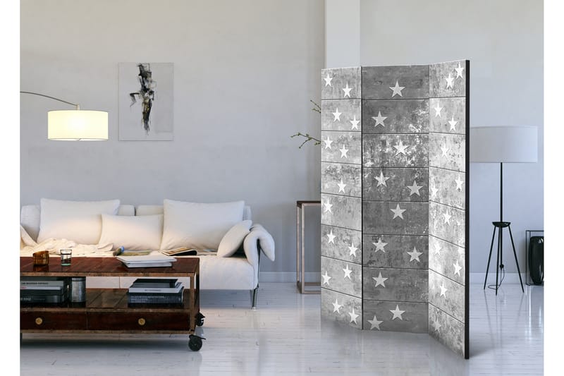 Rumsavdelare Stars On Concrete 135x172 - Artgeist sp. z o. o. - Inredning & dekor - Dekor & inredningsdetaljer - Rumsavdelare