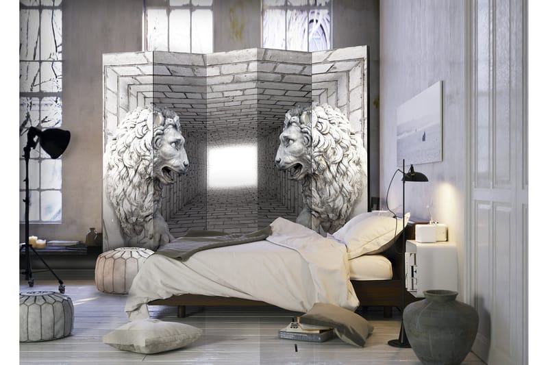 Rumsavdelare Stone Lions 225x172 - Artgeist sp. z o. o. - Inredning & dekor - Dekor & inredningsdetaljer - Rumsavdelare