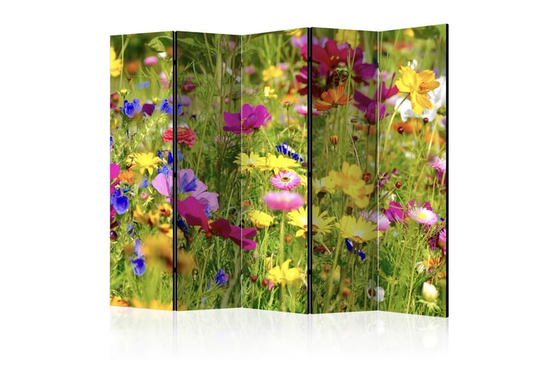 RUMSAVDELARE Summer Flowers II 225x172 cm - Artgeist sp. z o. o. - Rumsavdelare