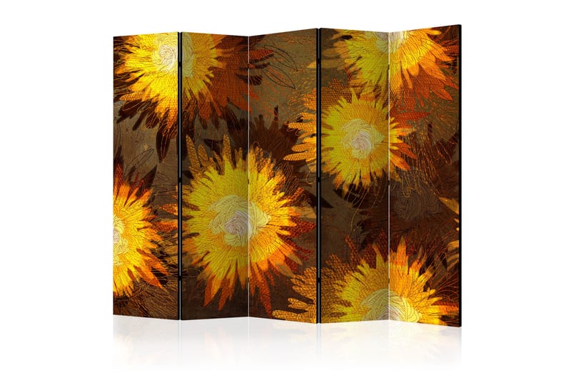 RUMSAVDELARE Sunflower Dance II 225x172 cm - Artgeist sp. z o. o. - Rumsavdelare