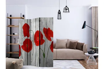 Rumsavdelare - Tale of Red Poppies 135x172 - Artgeist sp. z o. o. - Inredning & dekor - Dekor & inredningsdetaljer - Rumsavdelare