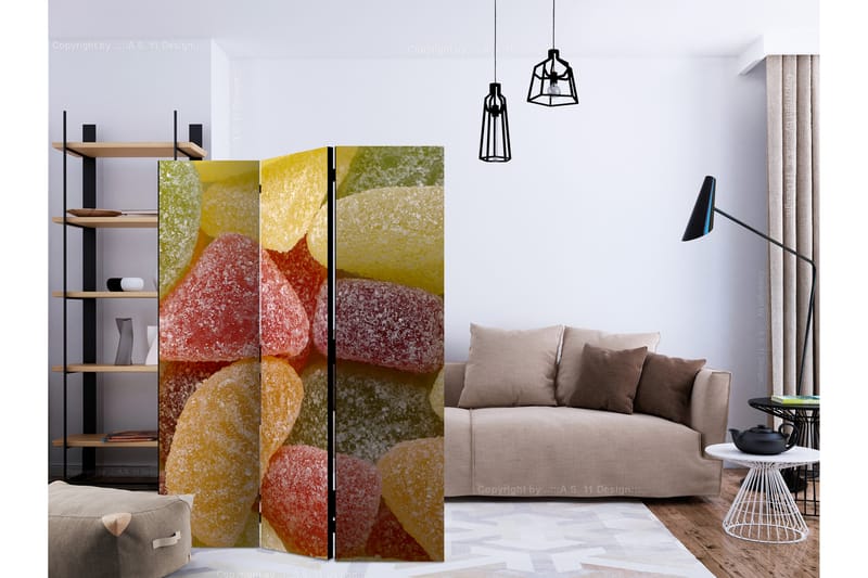 RUMSAVDELARE Tasty Fruit Jellies 135x172 cm - Artgeist sp. z o. o. - Inredning & dekor - Dekor & inredningsdetaljer - Rumsavdelare