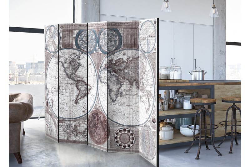 Rumsavdelare Terraqueous Globe 225x172 - Artgeist sp. z o. o. - Inredning & dekor - Dekor & inredningsdetaljer - Rumsavdelare