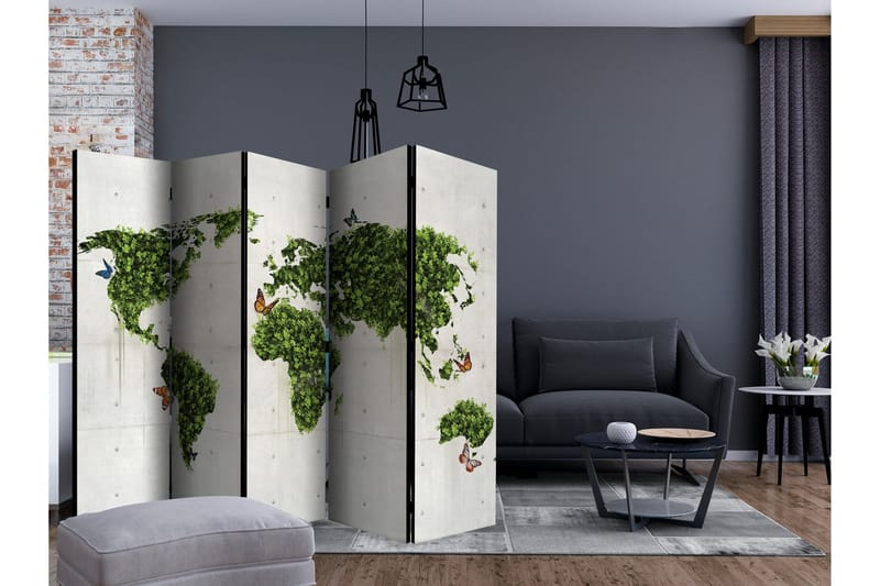 Rumsavdelare - The butterfly garden II 225x172 - Artgeist sp. z o. o. - Inredning & dekor - Dekor & inredningsdetaljer - Rumsavdelare