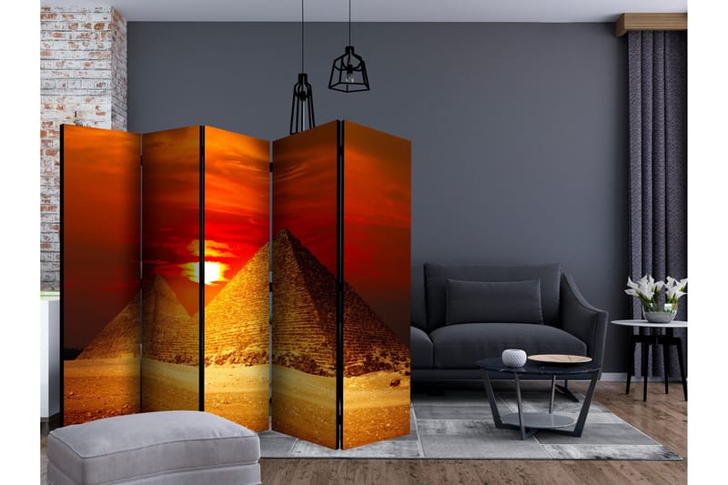 Rumsavdelare - The Giza Necropolis - sunset II 225x172 - Artgeist sp. z o. o. - Inredning & dekor - Dekor & inredningsdetaljer - Rumsavdelare