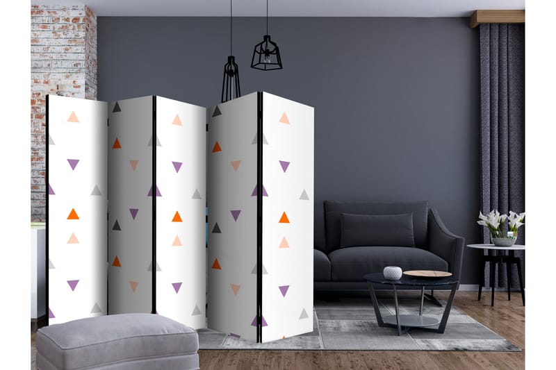 RUMSAVDELARE Triangles Rain II 225x172 cm - Artgeist sp. z o. o. - Inredning & dekor - Dekor & inredningsdetaljer - Rumsavdelare